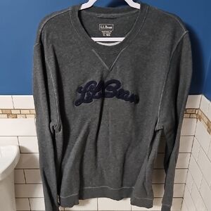 L.L. Bean Men's Charcoal Crewneck Sweater